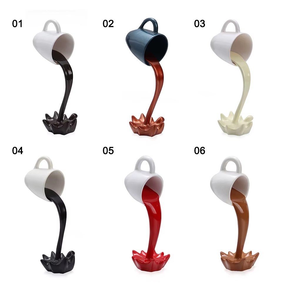 Floating Coffee Cup Sculpture - Image 6