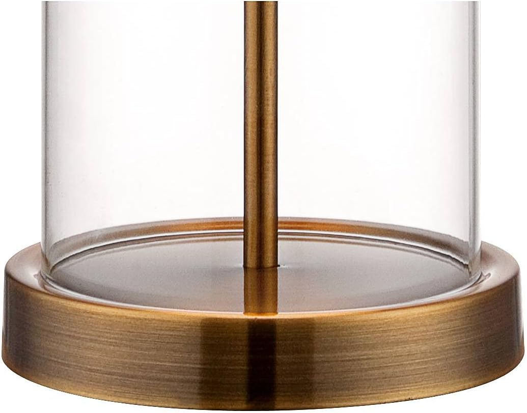 Gold Finish Glass Table Lamp - Image 5