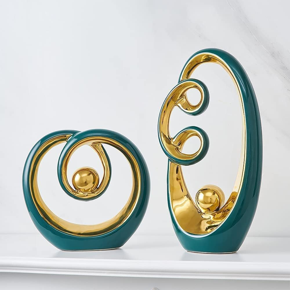 Green Ceramic Decorative Figurine - Image 3