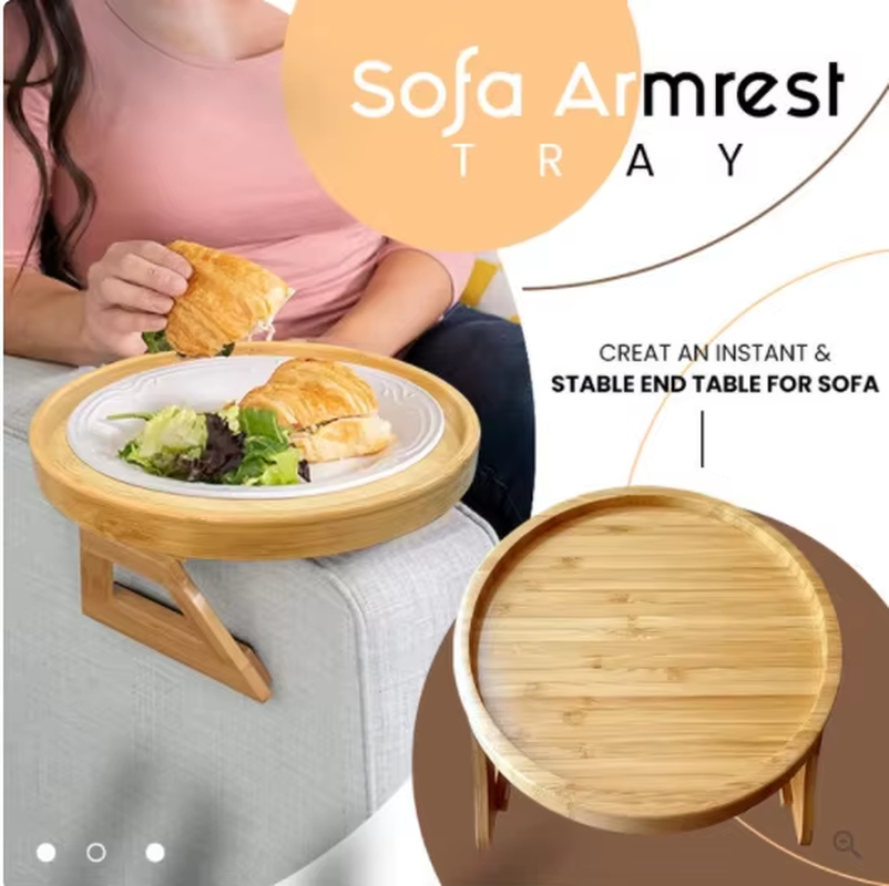 Rotating Phone Holder Sofa Tray - Image 5