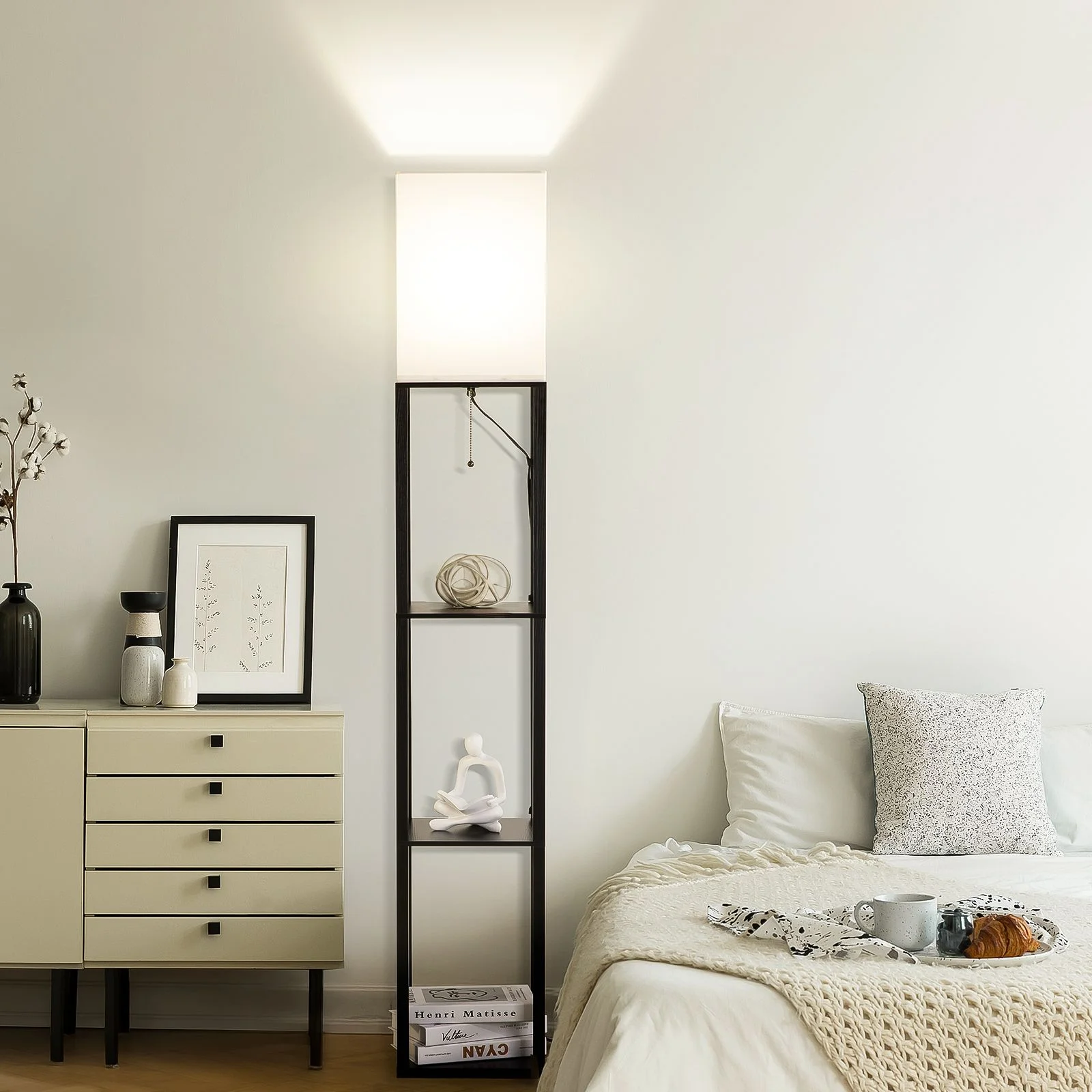 LED Floor Lamp with Shelves - Image 24