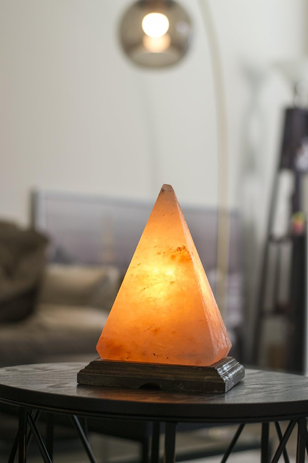 Himalayan Salt Pyramid Lamp - Image 3
