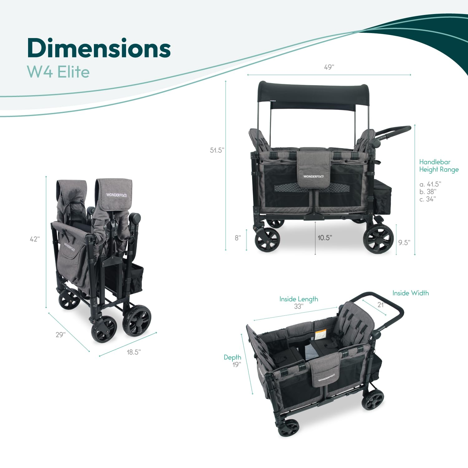 W4 Elite Stroller Wagon - Image 7