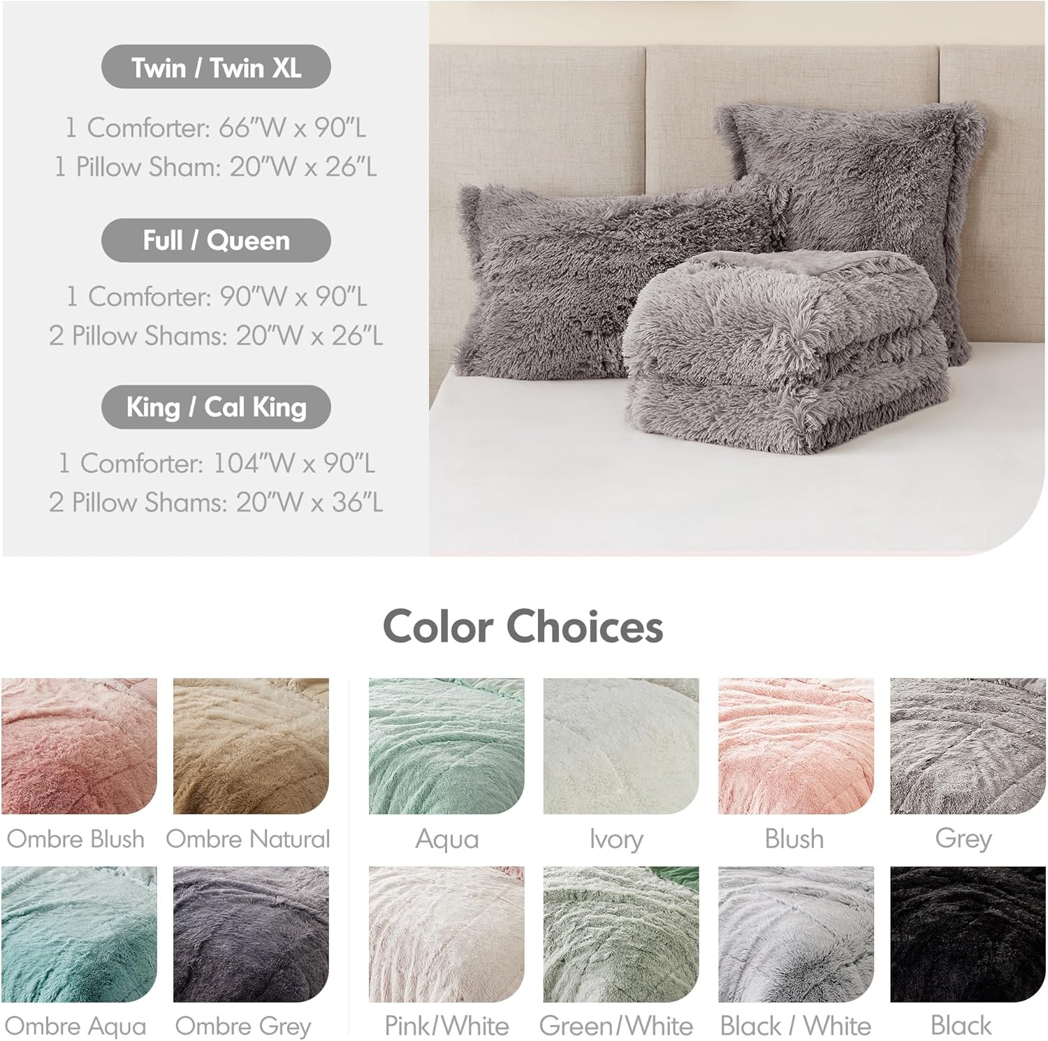 Malea Shaggy Comforter Set - Image 5