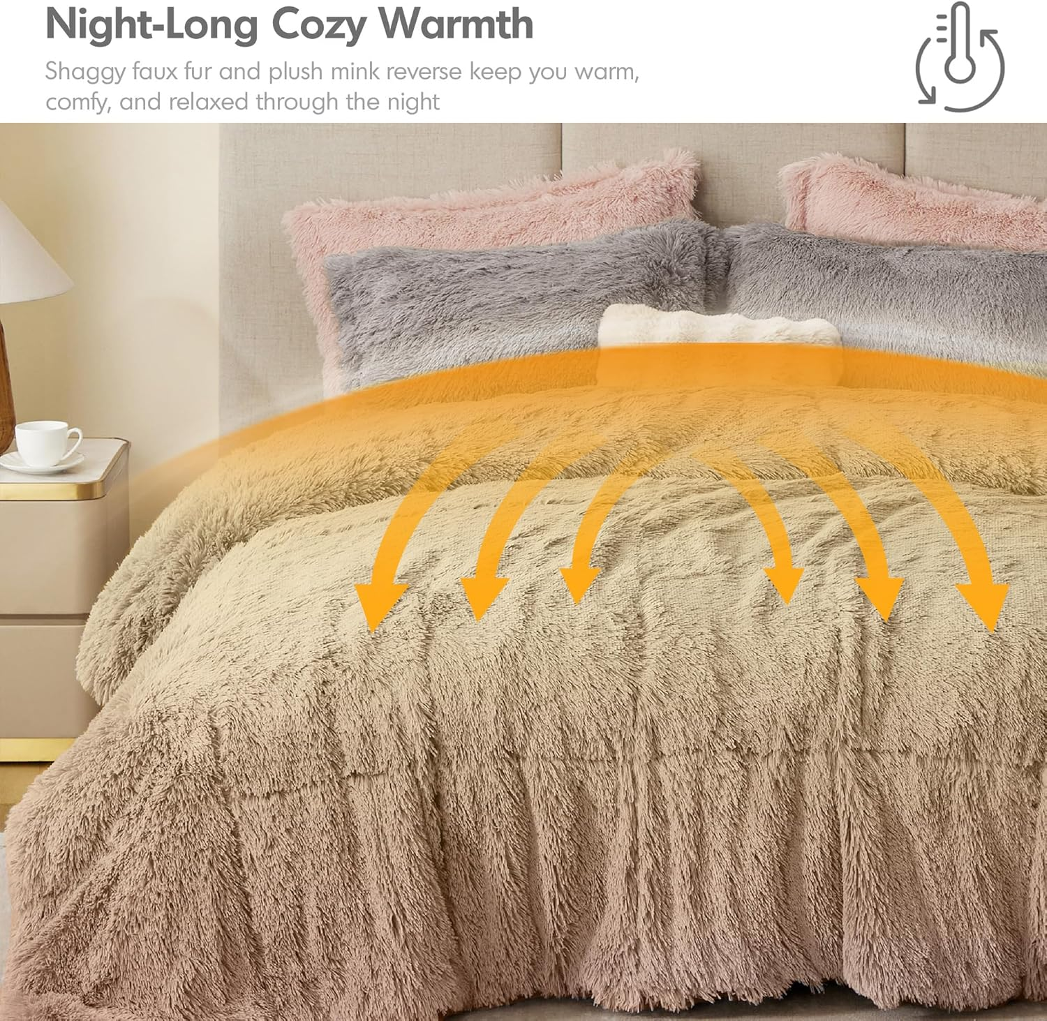 Malea Shaggy Comforter Set - Image 3