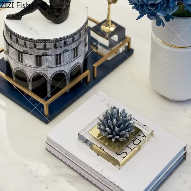 Transparent Crystal Cube Sculpture - Image 3