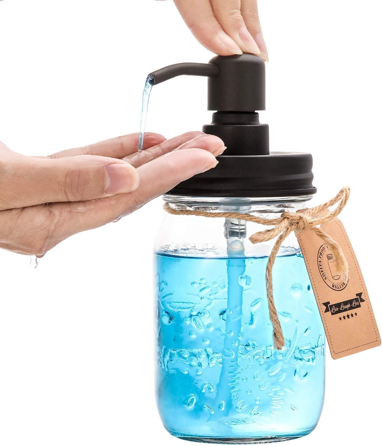 Mason Jar Bathroom Organizer Set - Image 3