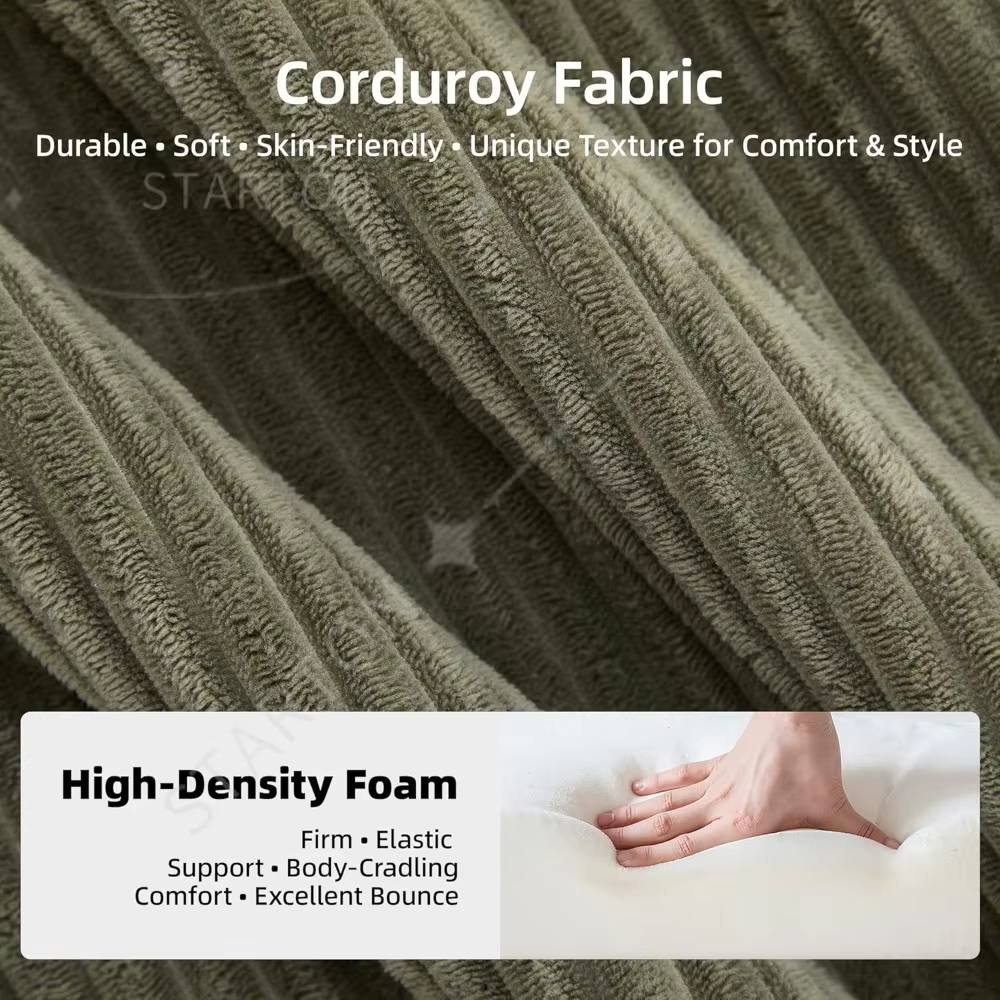 Luxury Modular Corduroy Sectional - Image 7