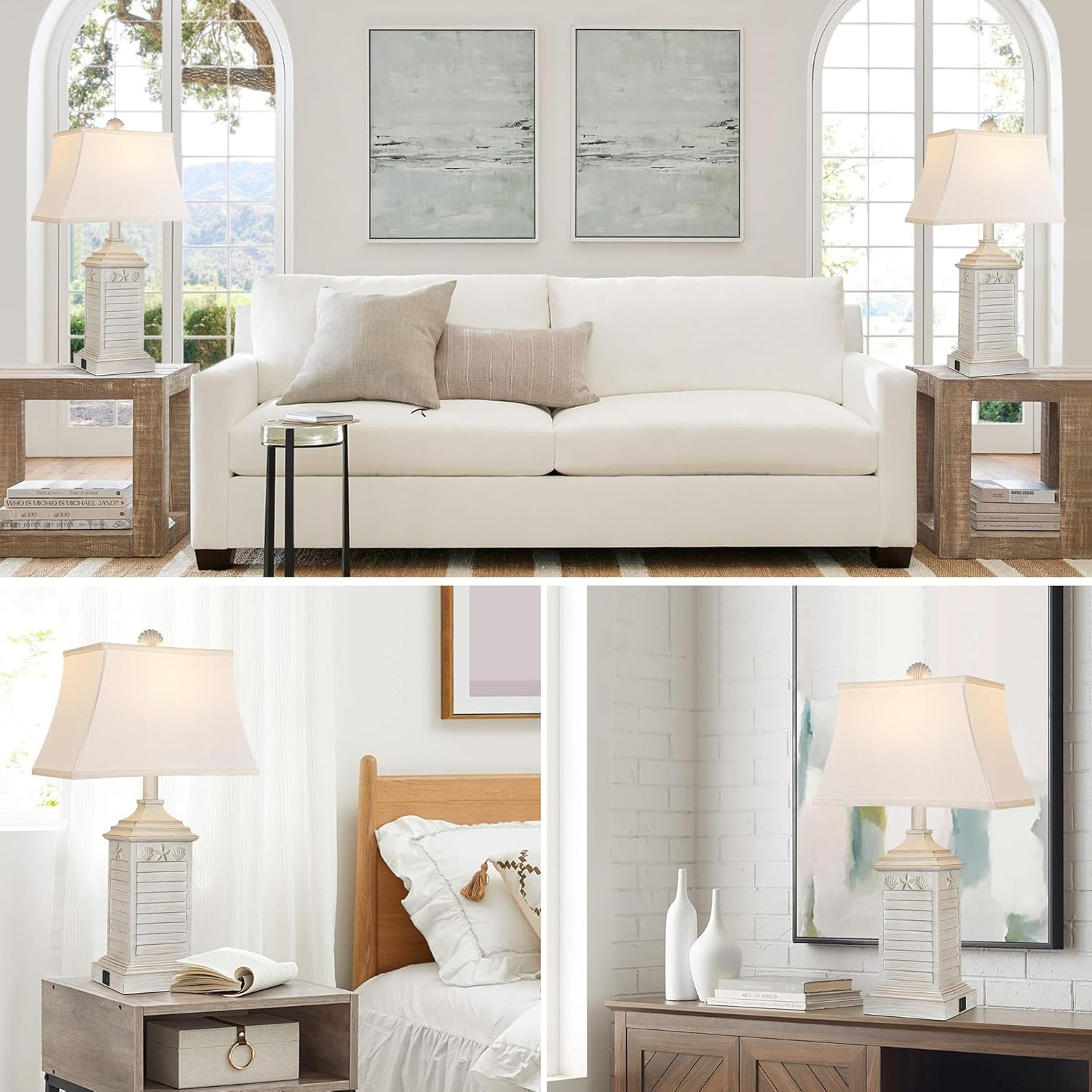 Modern Coastal Bedside Lamp Set - Image 6