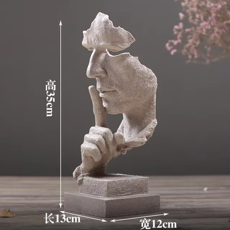 Golden Silence Art Statue - Image 10