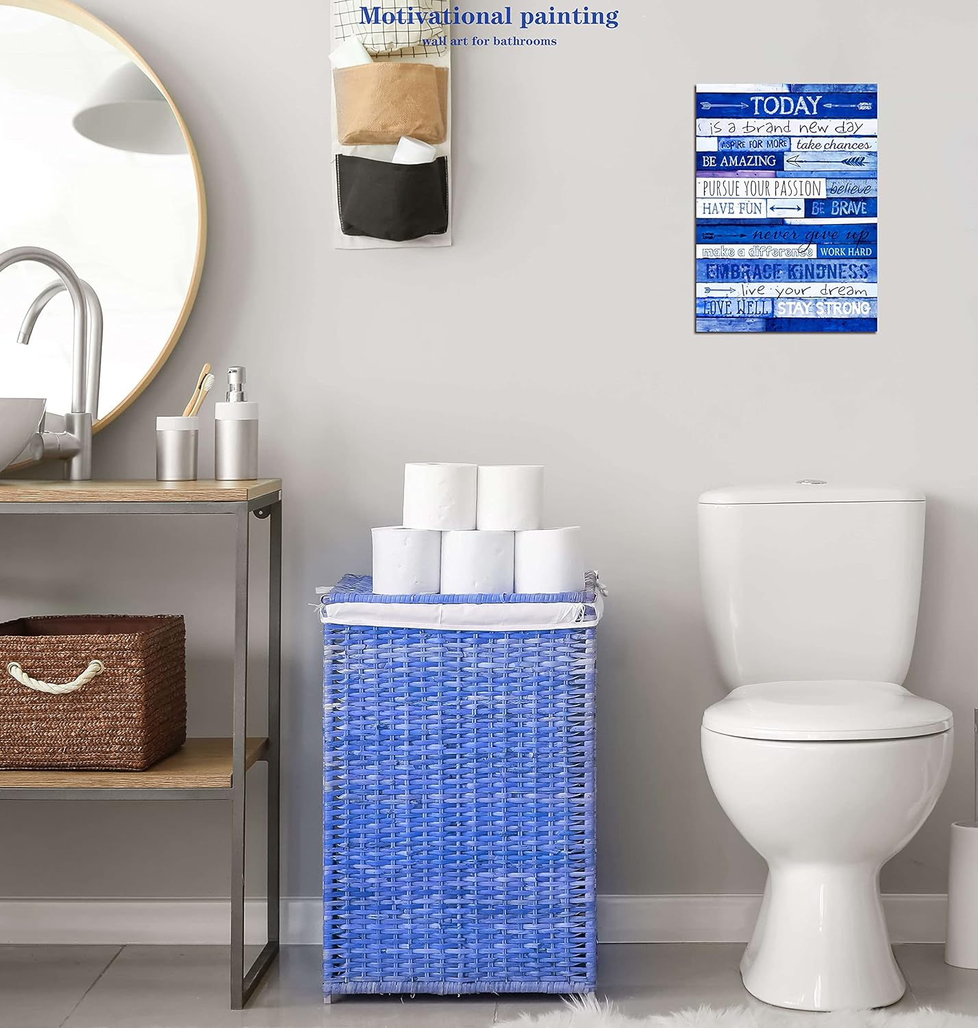 Blue Motivation Canvas Print - Image 6