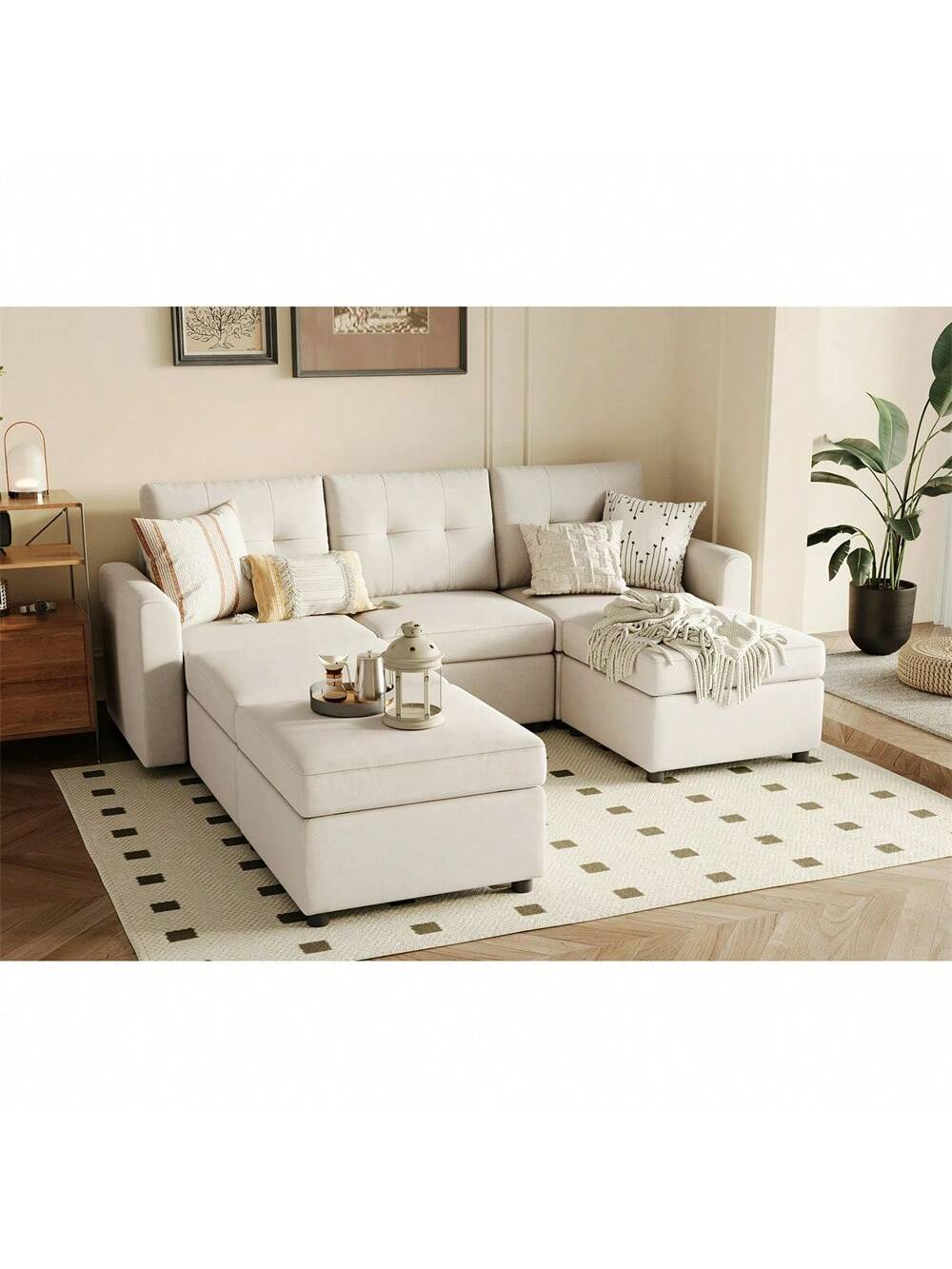 LINSY HOME Oversized Corner Sofa - Image 3