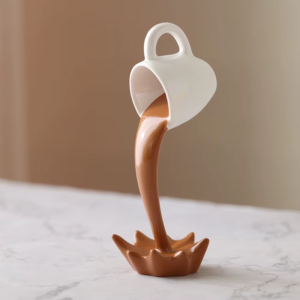 Floating Coffee Cup Sculpture - Image 4