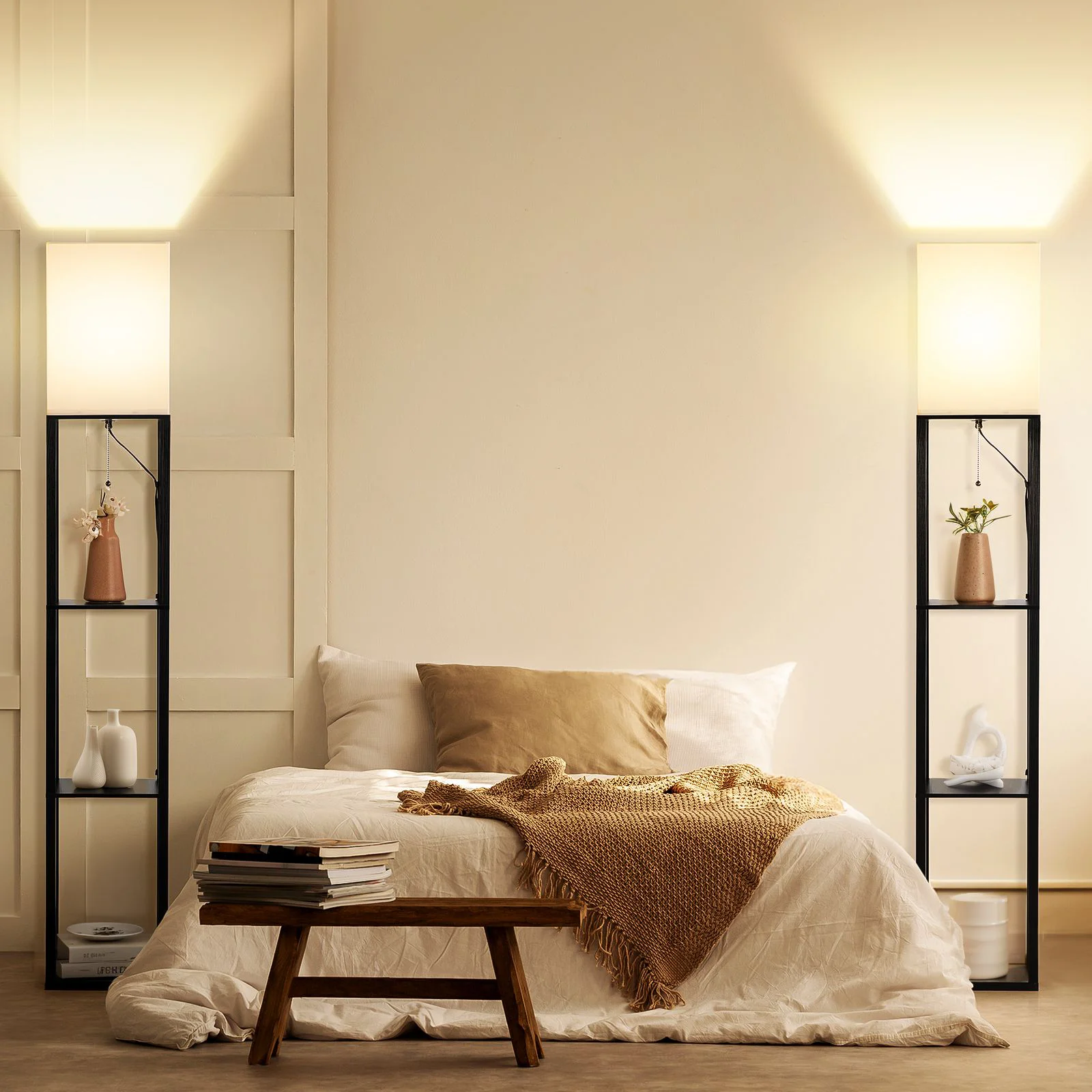 LED Floor Lamp with Shelves - Image 14