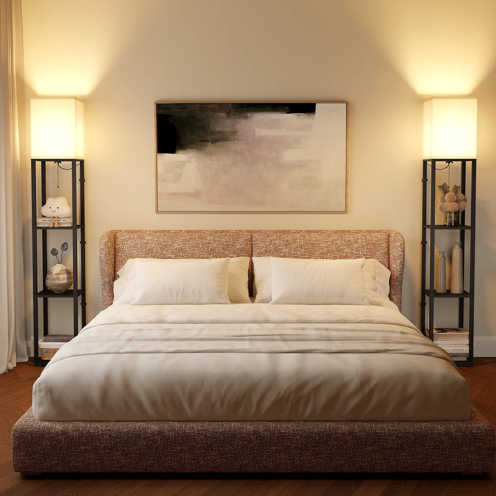 LED Floor Lamp with Shelves - Image 22