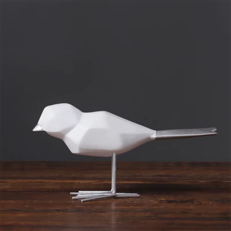 Geometric Resin Bird Sculpture - Image 9