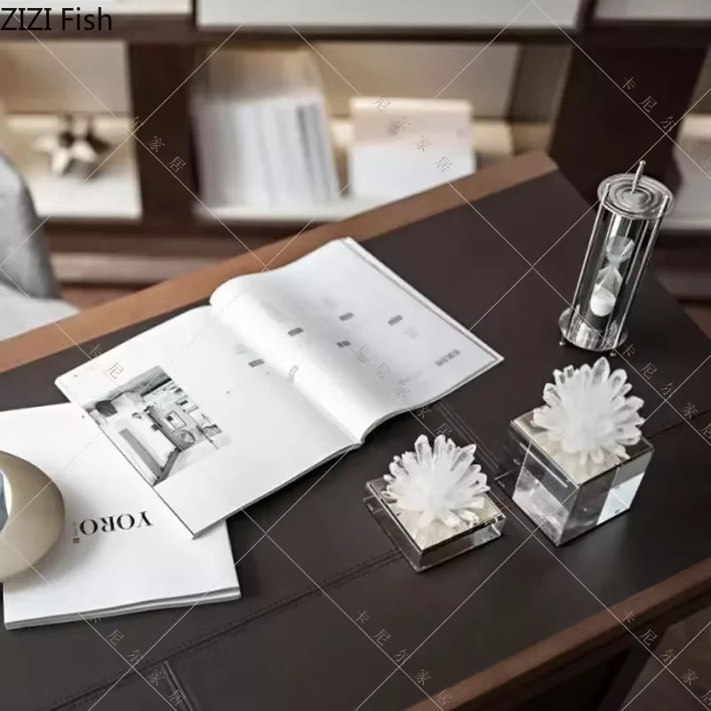 Transparent Crystal Cube Sculpture - Image 4