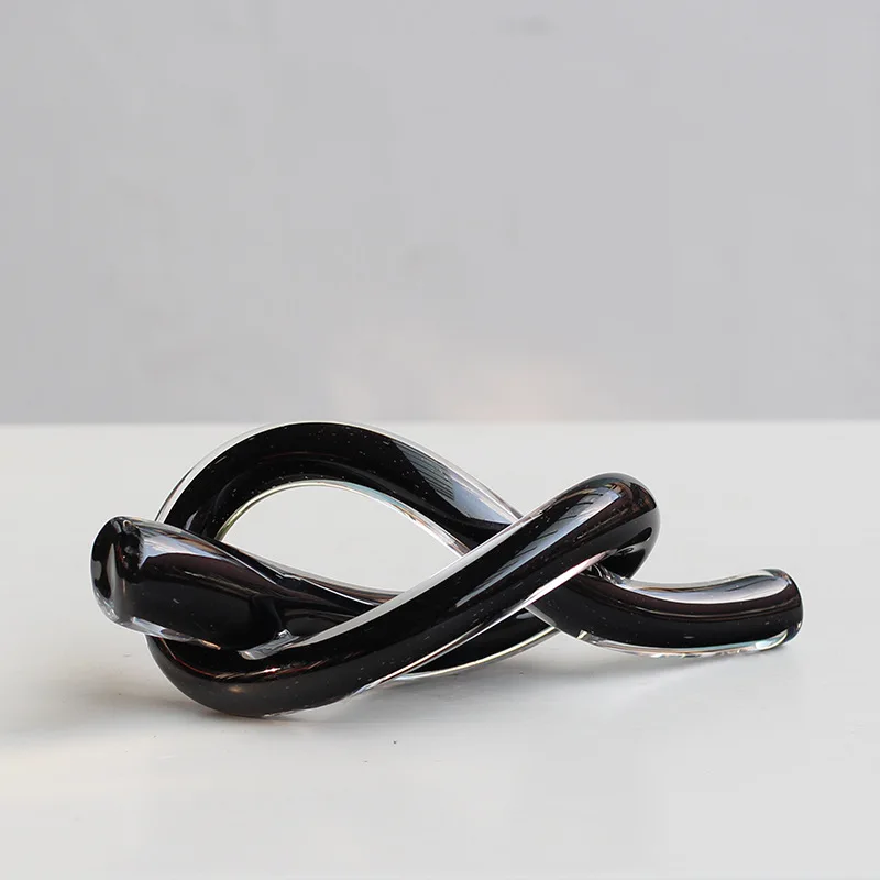 Geometric Glass Knot Sculpture - Image 4