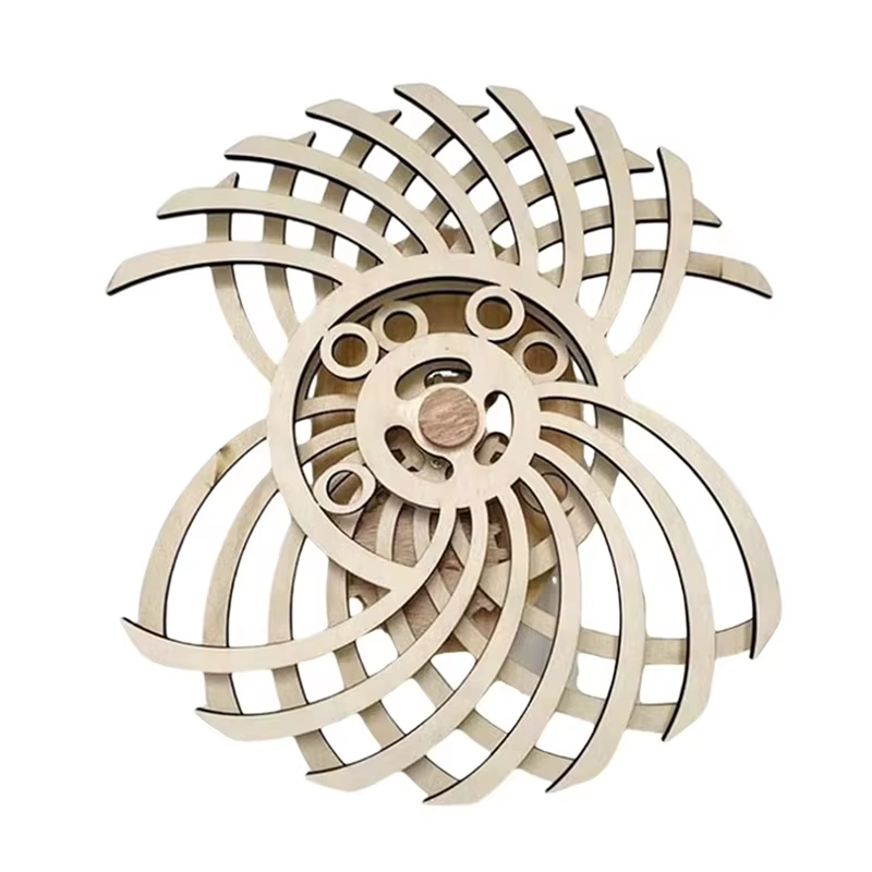 Wooden Windmill Wall Decor - Image 4