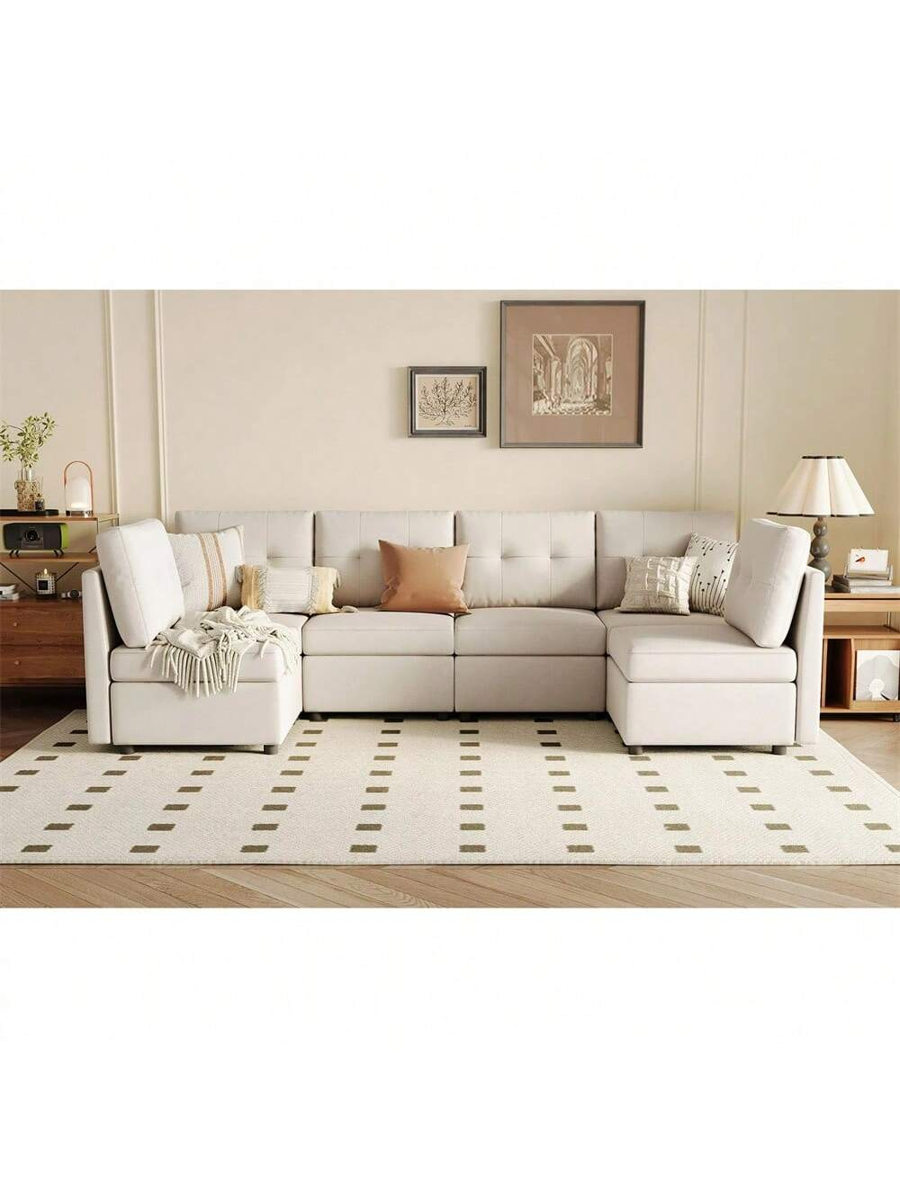 LINSY HOME Luxury U-Shaped Sofa - Image 6