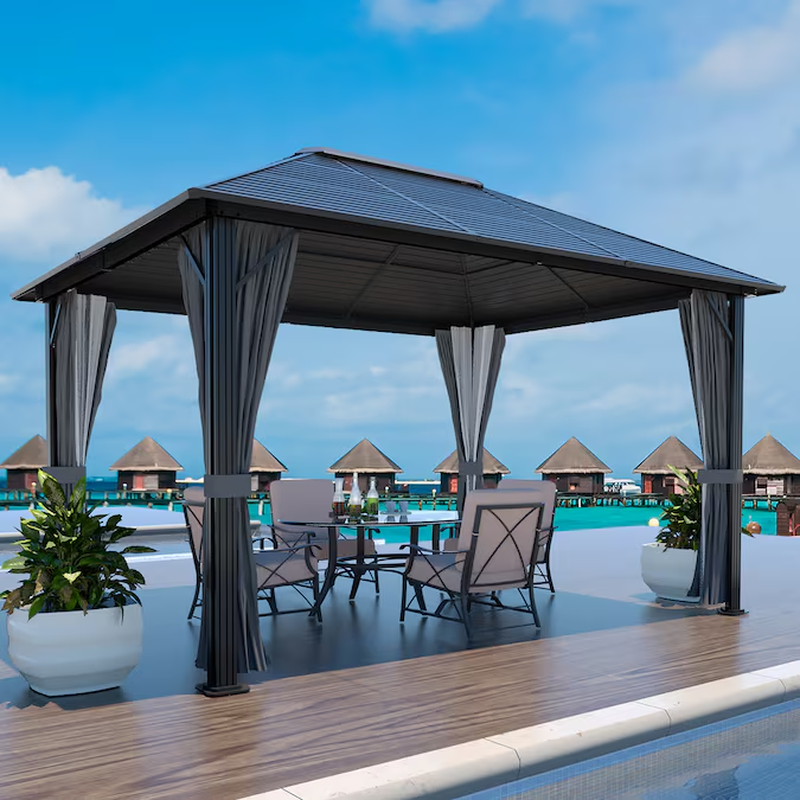 Black Hardtop Gazebo - Image 16