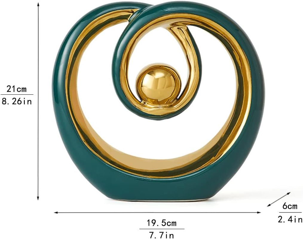 Green Ceramic Decorative Figurine - Image 6