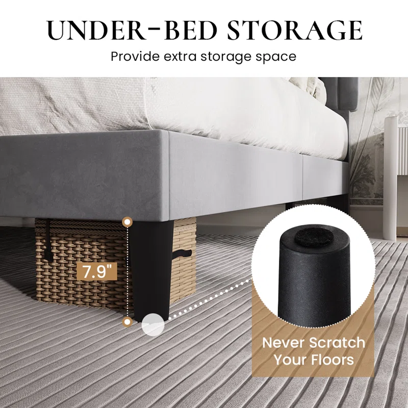 Dunphy Luxury Upholstered Bed - Image 10