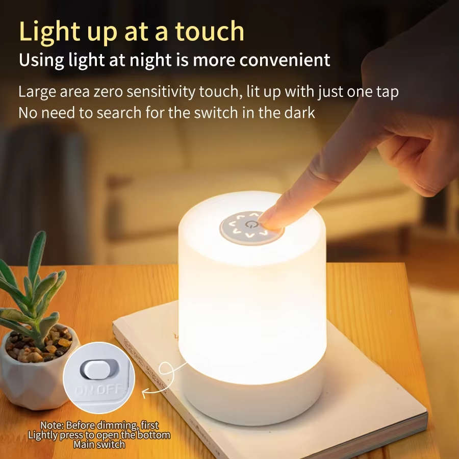 Touch Dimmable LED Bedside Lamp - Image 5