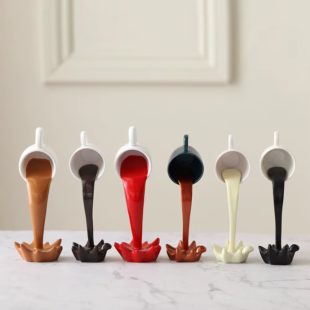 Floating Coffee Cup Sculpture - Image 5