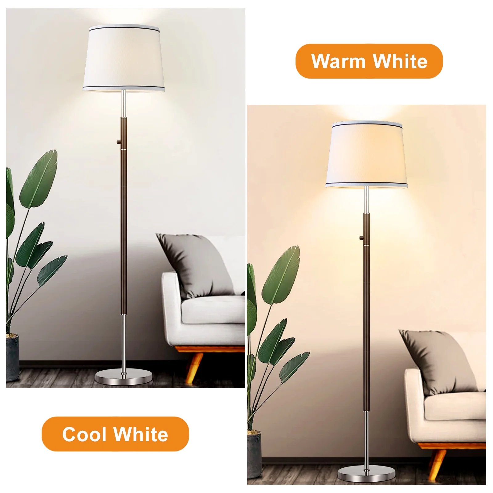 Lamp Shades Set of 2, Drum Lampshades, Lampshade 10 Inches Height, Lampshades for Table Lamp, Floor Lamp, Pendant Light, Lamp Shade Harp Holder Included - Image 7