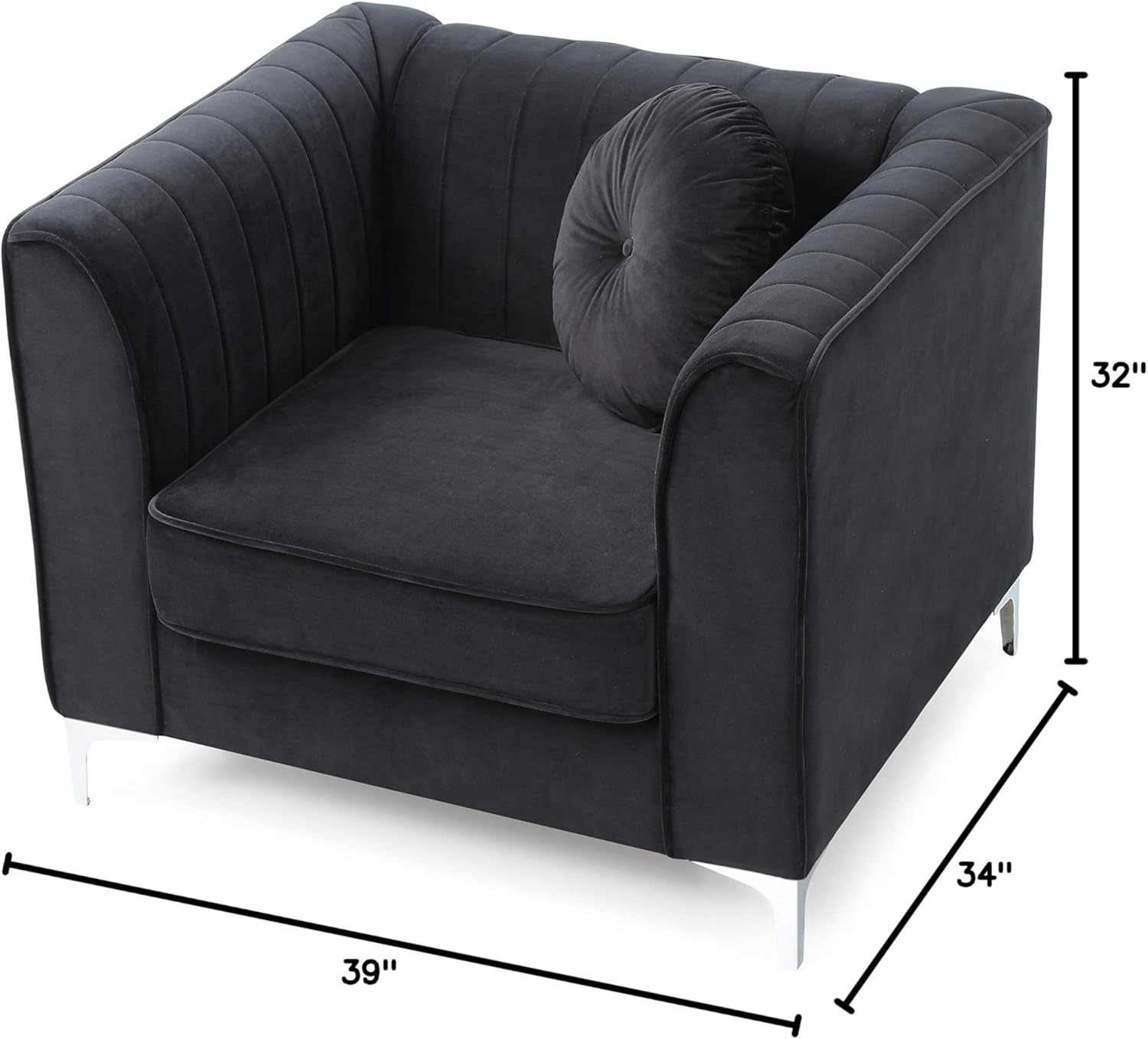 Delray Velvet Chair - Image 3