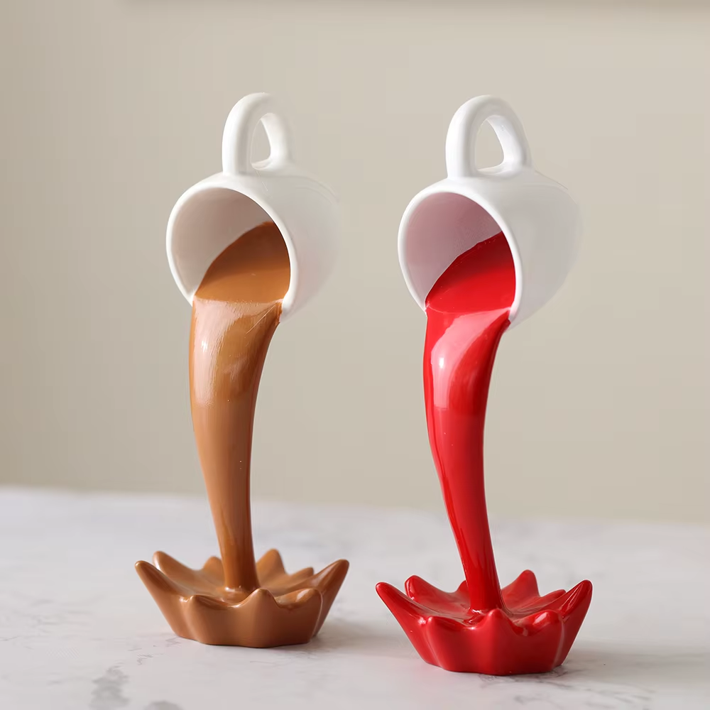 Floating Coffee Cup Sculpture - Image 3