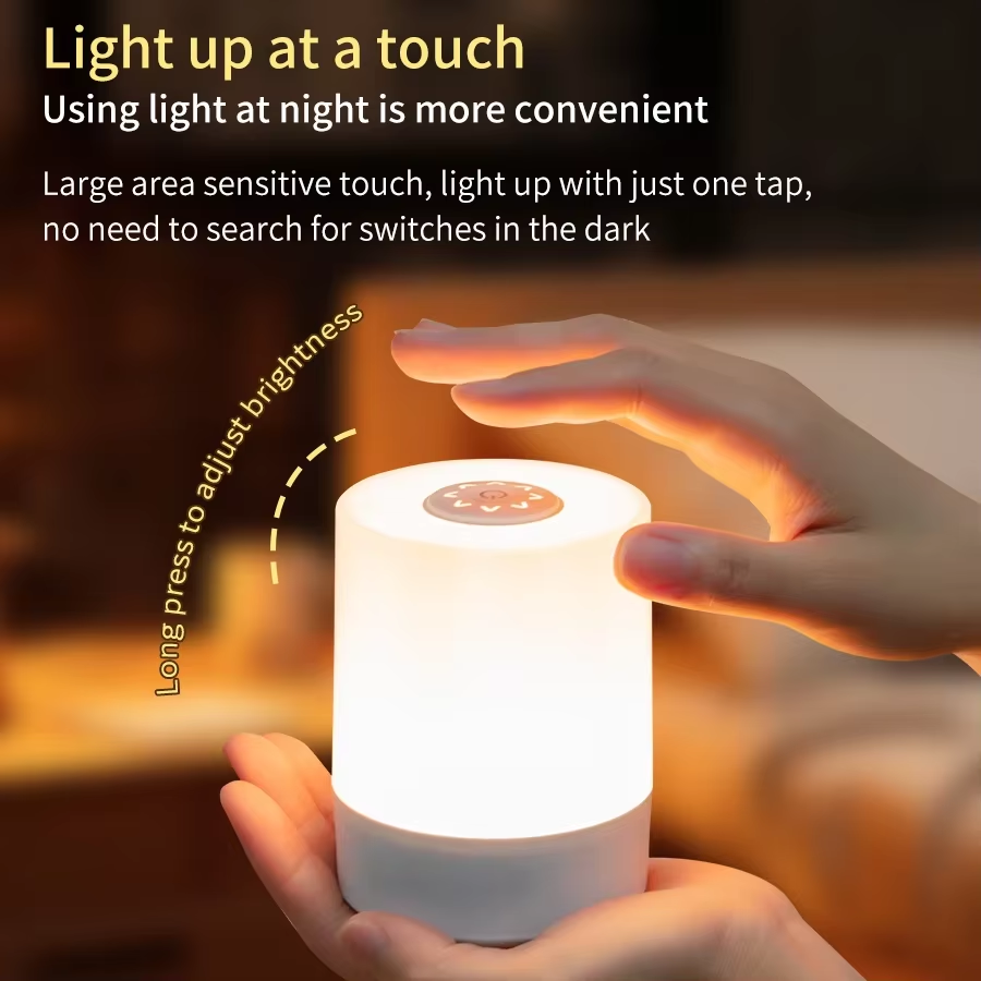 Touch Dimmable LED Bedside Lamp - Image 6