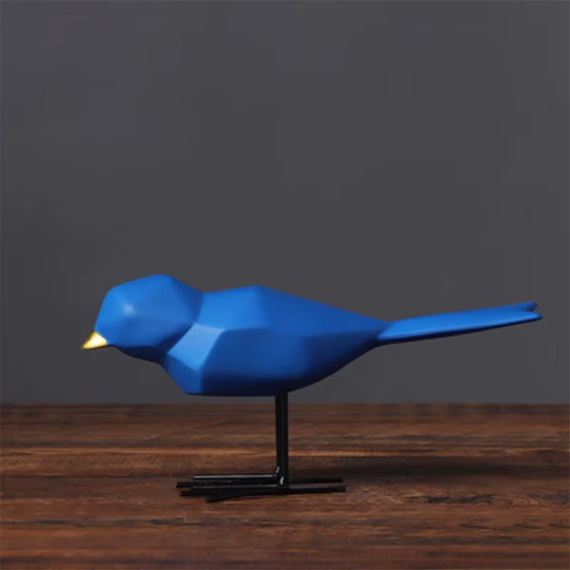 Geometric Resin Bird Sculpture - Image 10