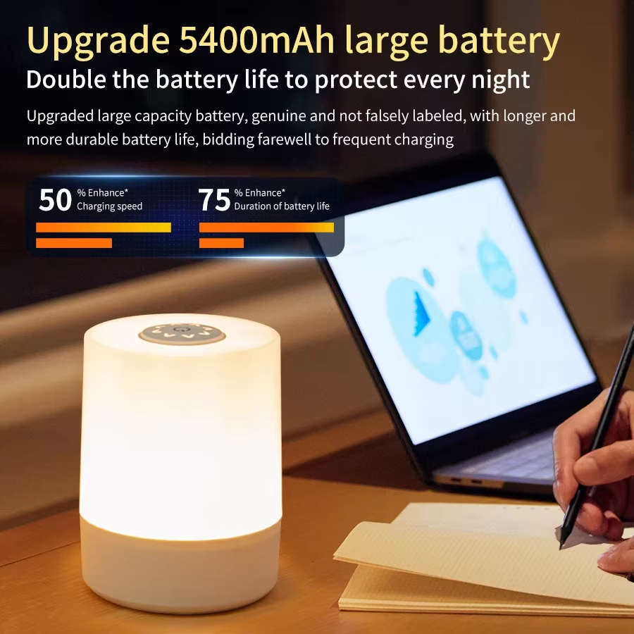 Touch Dimmable LED Bedside Lamp - Image 4