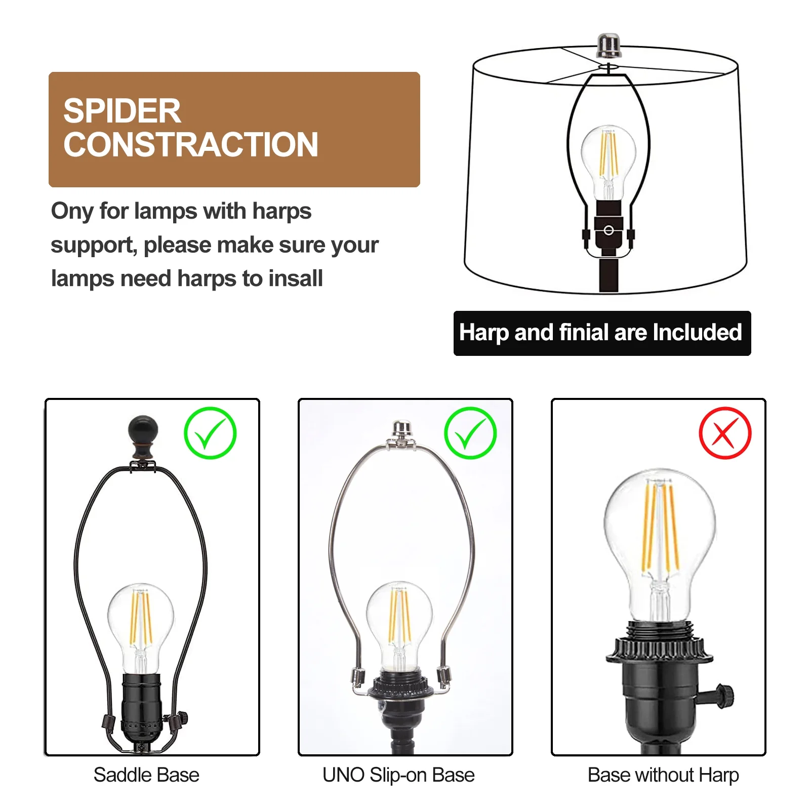 Lamp Shades Set of 2, Drum Lampshades, Lampshade 10 Inches Height, Lampshades for Table Lamp, Floor Lamp, Pendant Light, Lamp Shade Harp Holder Included - Image 4