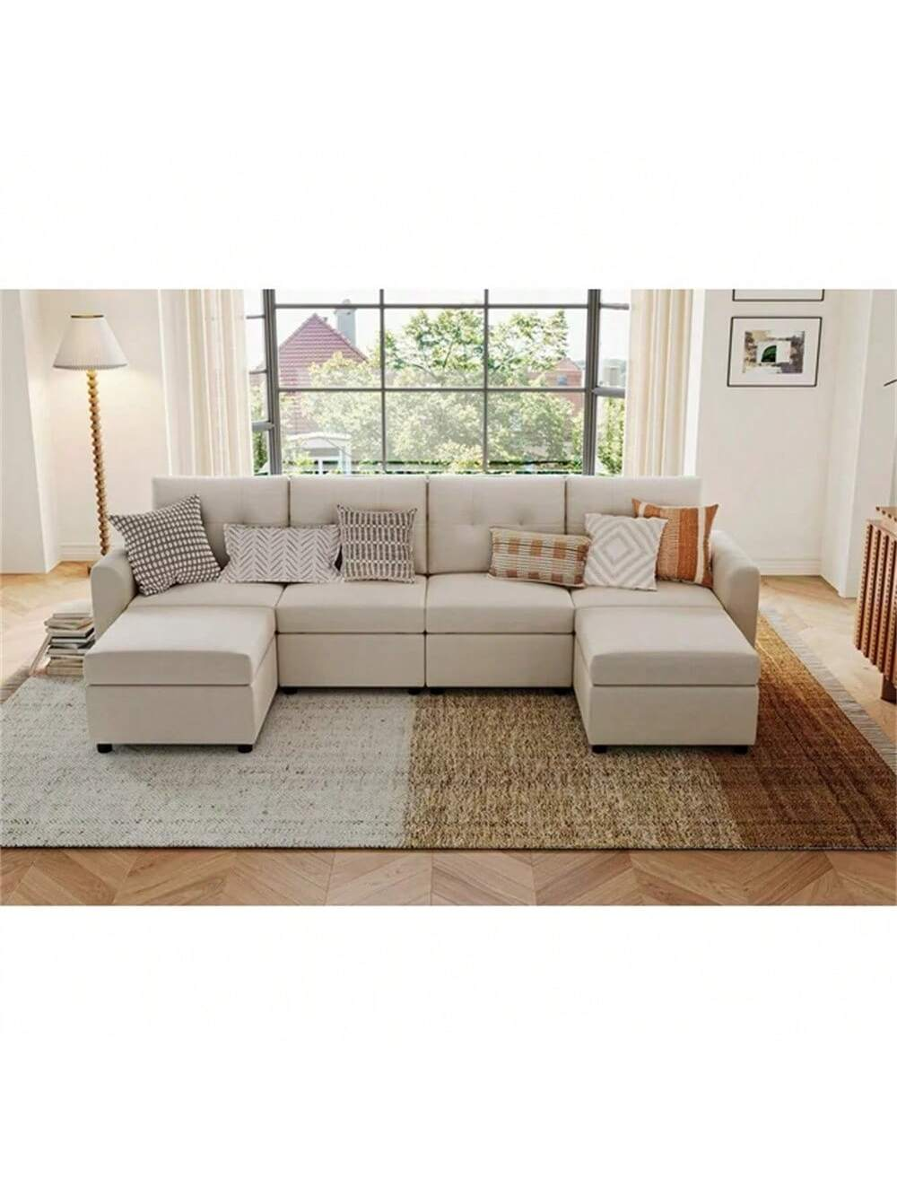 LINSY HOME Luxury U-Shaped Sofa - Image 4