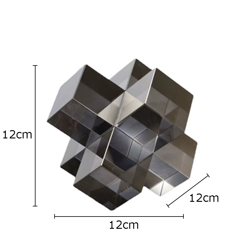 Minimalist Crystal Cross Sculpture - Image 15