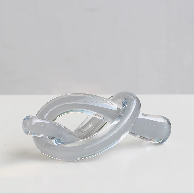 Geometric Glass Knot Sculpture - Image 3
