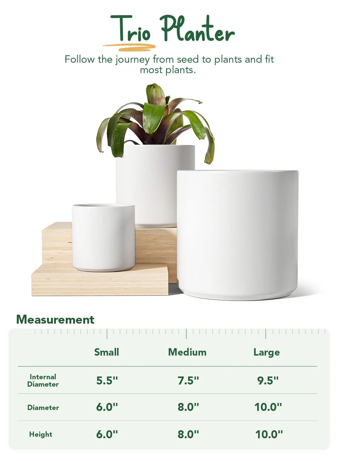 White Indoor Plant Pots - Image 4