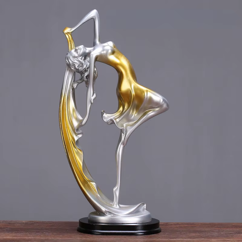 Graceful Dancer Decorative Sculpture - Image 3