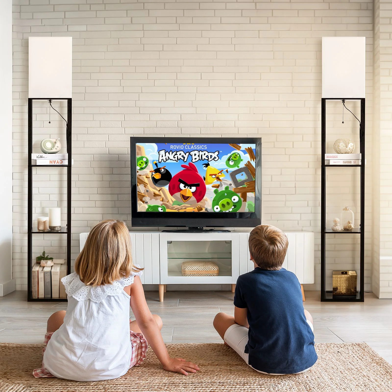 LED Floor Lamp with Shelves - Image 19