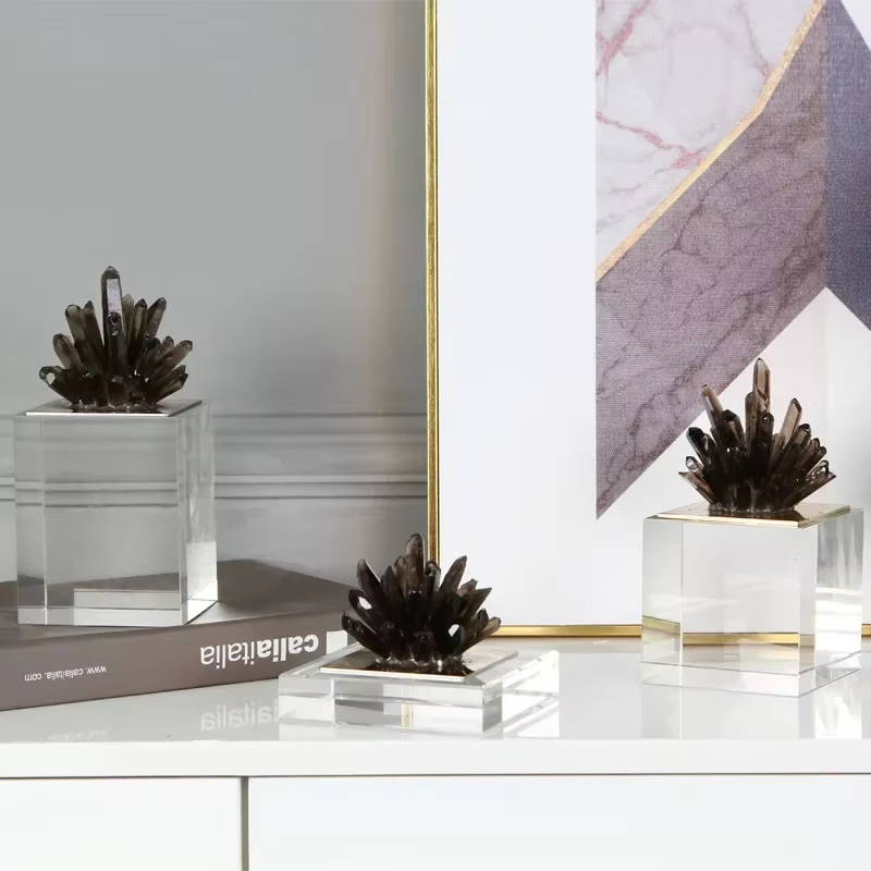 Transparent Crystal Cube Sculpture - Image 9