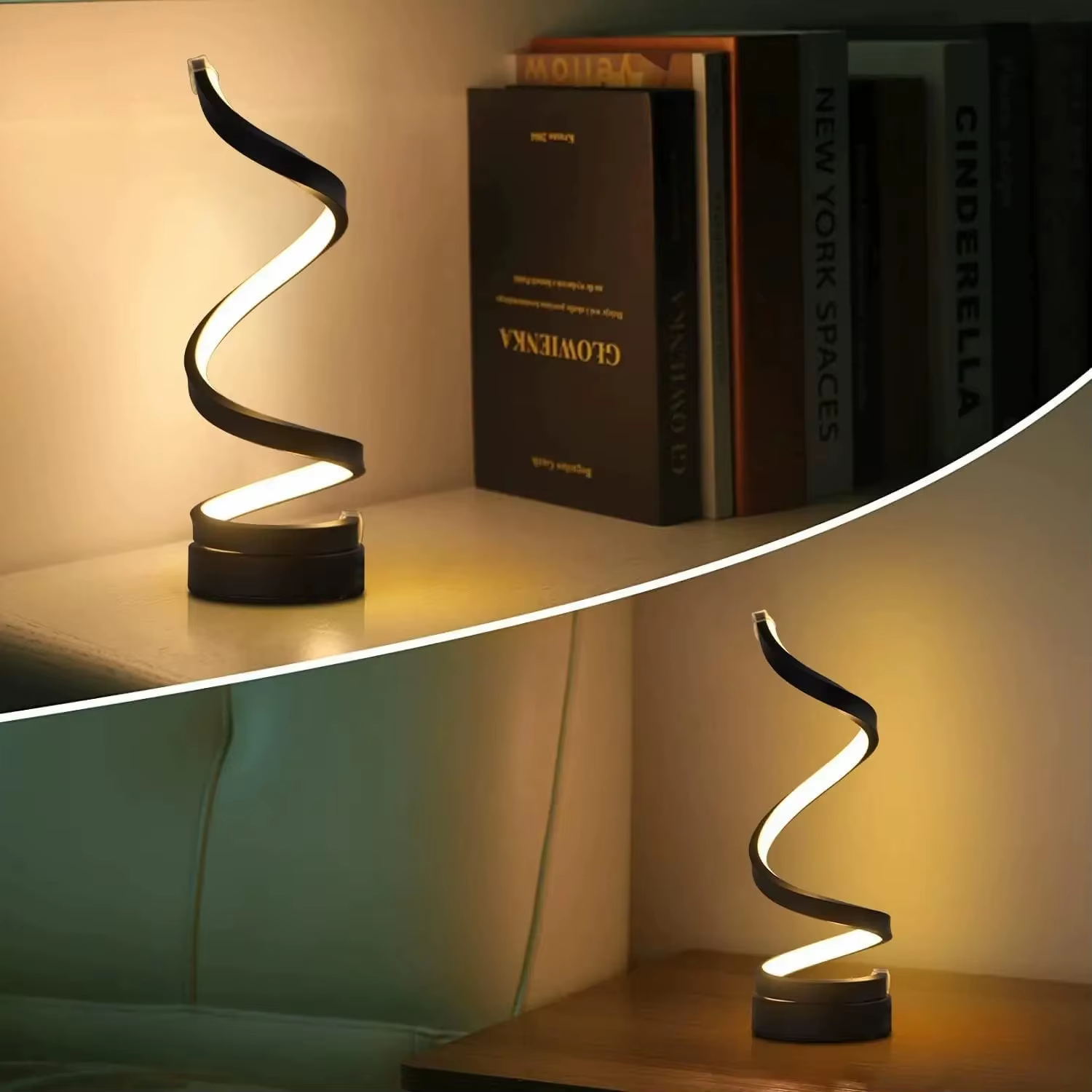 Modern Spiral Dimmable LED Table Lamp - Image 5