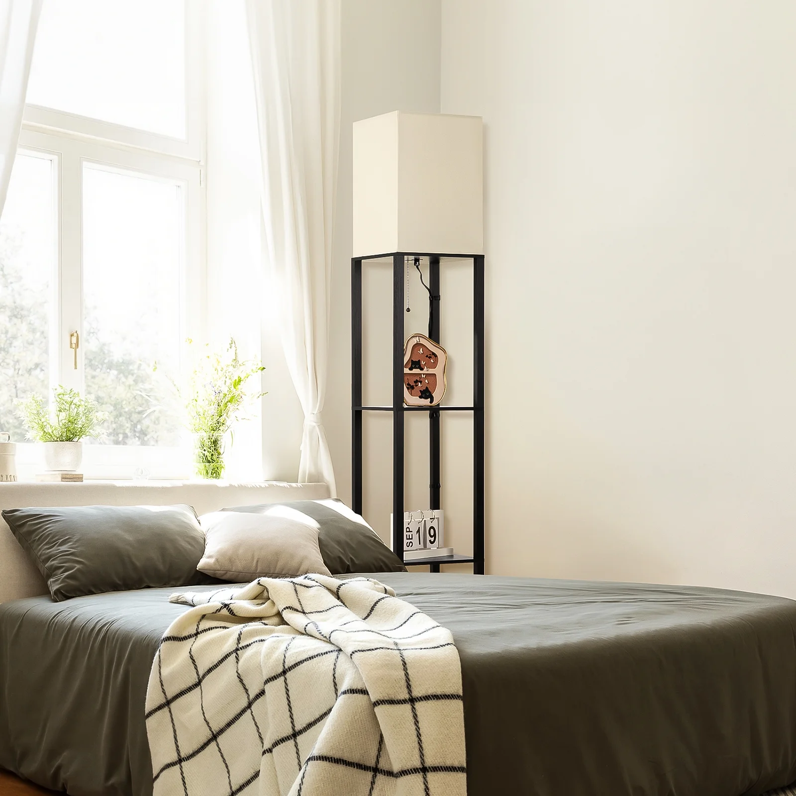 LED Floor Lamp with Shelves - Image 20