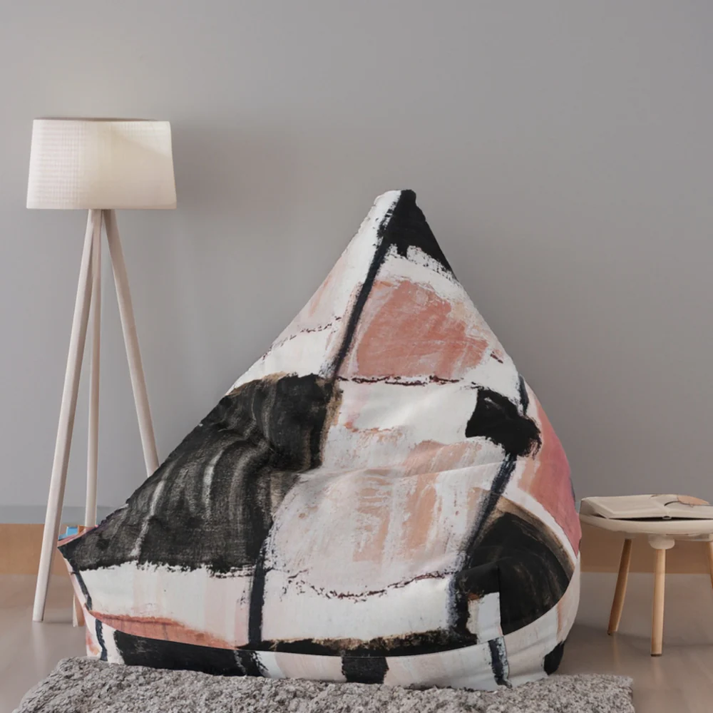 Modern Pink Bean Bag Cover - Image 2