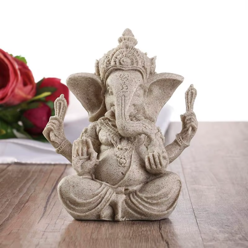 Handmade Sandstone Elephant Figurine - Image 5