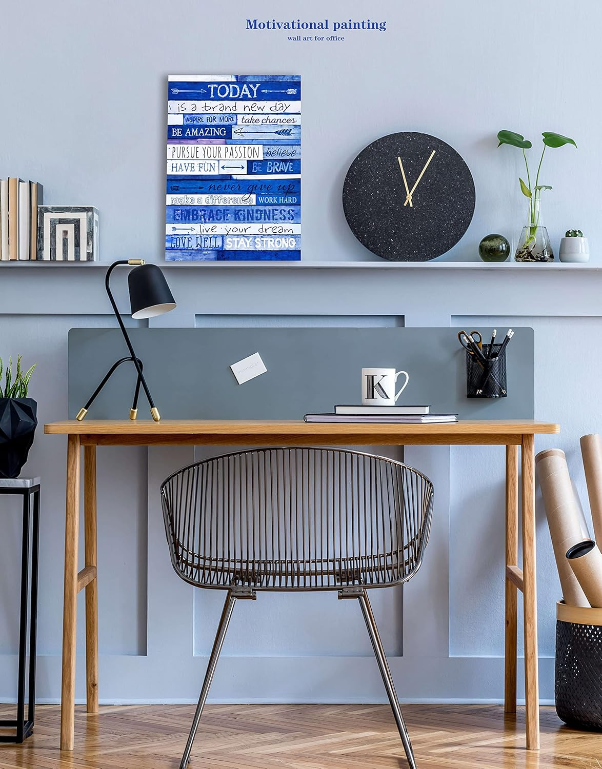 Blue Motivation Canvas Print - Image 4