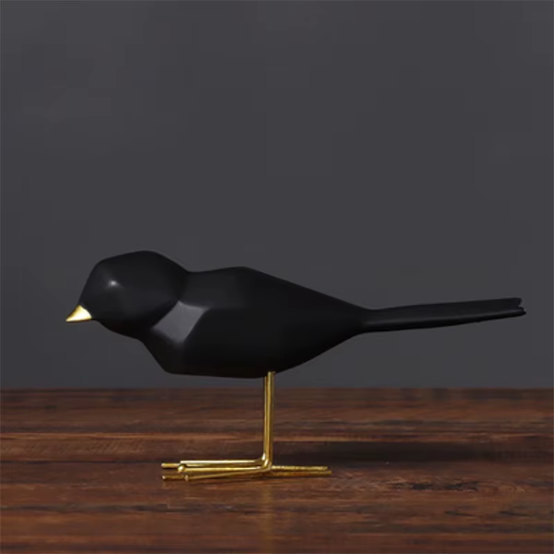 Geometric Resin Bird Sculpture - Image 8