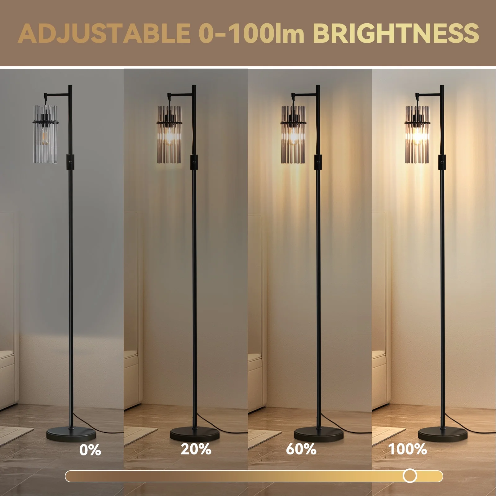 Industrial Dimmable Floor Lamp - Image 9